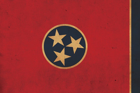 Vintage Tennessee Flag on Canvas, Tennessee Flag, Wall Art, Oregon Photo, Tennessee flag on canvas,Single or Multiple Panels Indiana flag