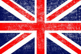 Vintage England Flag on Canvas, England, Flag, Wall Art, England Photo flag on canvas, Single or Multiple Panels England flag