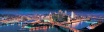 Pittsburgh skyline, Wall canvas, 3 panels canvas Pittsburgh  photo, Pittsburgh skyline  at night city, Pittsburgh art, Pittsburgh home decor