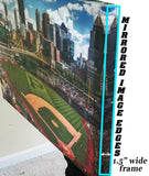 Dodger Stadium Watercolor, LA Skyline watercolor,Los Angeles watercolor skyline, Large LA Dodger baseball  wall art, Canvas gifts, art