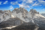 Snow Covered Mountains canvas, Printed on Canvas, Landscape Mountains skyline, Large Mountains Print, Italy wall art, Canvas gifts, art