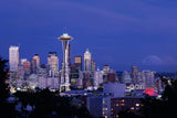 Seattle skyline Watercolor Wall art,  Seattle skyline Canvas, Seattle skyline, Seattle Wall canvas, Seattle wall art
