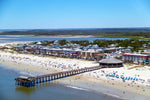 Tybee Island Georgia canvas, Tybee Island Beach Canvas, Tybee island wall art,  Georgia photo wall art print, Savannah