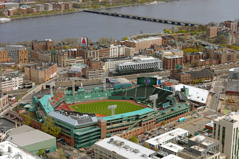 Fenway Park Printed on Canvas, Boston skyline, Large Boston Red Sox Print, Red Sox wall art, Canvas gifts, art, Baseball Boston