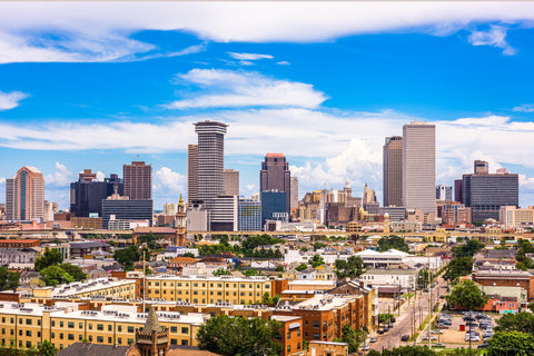 New Orleans skyline canvas, New Orleans Canvas Print, New Orleans wall art, Canvas Wall Art, Watercolor Skyline, Gift Ideas