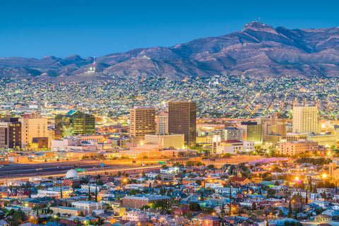 El Paso skyline canvas,  El Paso Canvas, El Paso wall art, El Paso Canvas Wall Art, El Paso wall art canvas, El Paso Texas