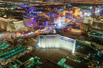 Las Vegas skyline, Las Vegas Print, Wall canvas, , Las Vegas at night photo, Las vegas art print, Las Vegas from the air