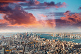 New York City aerial canvas, New York Canvas, New York City skyline canvas Brooklyn Bridge Canvas Art Print,NYC large canvas