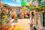 Albuquerque old town shop canvas,  Albuquerque watercolor Canvas,  Albuquerque wall art, Albuquerque Canvas Wall Art,Albuquerque watercolor