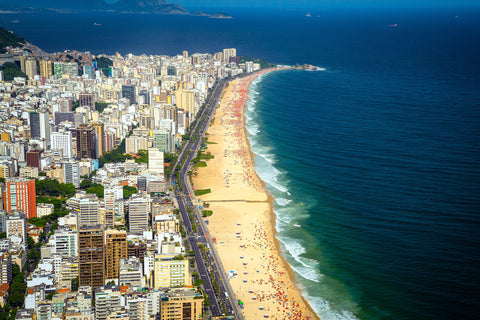 Ipanema Beach canvas, Rio De Janeiro , Rio canvas, Brazil Rio wall art, Rio De Janeiro Ipanema Beach wall art