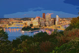 Pittsburgh skyline watercolor canvas,  Pittsburgh Canvas,  wall art, Pittsburgh Canvas Wall Art, Pittsburgh watercolor, Pennsylvania