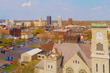Akron watercolor canvas, Akron Canvas,  Akron Ohio watercolor Wall Art, Akron wall art canvas, Akron wall art,