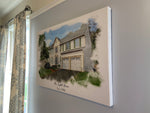Watercolor House Portrait, Custom House Portrait, Watercolor Home Painting, House Sketch From Photo, First time homeowner