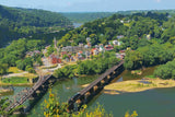 Harpers Ferry watercolor,  Harpers Ferry  Canvas, Harpers Ferry WV Canvas Wall Art, Harpers Ferry watercolor    Civil War wall art,