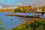 Isle of Skye Scotland watercolor canvas, Scotland watercolor  on Canvas, Landscape lake canvas, Scotland Wall art, Scotland art