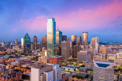 Dallas skyline canvas, Dallas Texas art, Dallas skyline,  Dallas Texas wall art, Canvas gifts, Dallas Texas skyline canvas