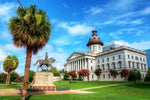 Columbia SC State Capitol, State Capitol Columbia South Carolina Canvas,  Columbia South Carolina Wall Art, Columbia wall art canvas,