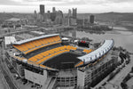 Heinz Field Printed on Canvas, Pittsburgh skyline, Large Pittsburgh Steelers Print, Pittsburgh wall art, Canvas gifts, art, Steelers art