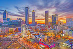 Atlanta Skyline digital oil painting, Atlanta Watercolor, Atlanta Wall canvas, Atlanta wall art, Atlanta skyline canvas, Atlanta Georgia