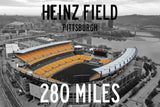 Personalized Highway Distance Sign || To: Heinz Field Pittsburgh || Pittsburgh Steelers || Heinz Field Pittsburgh highway sign ||
