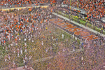 Clemson Tigers Football digital oil painting  canvas, Death Valley Canvas,  Clemson wall canvas, South Carolina art, Clemson National Champs