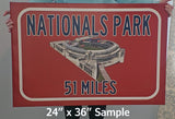 Indianapolis Stadium Lucas Oil Stadium - Miles to Stadium Highway Road Sign Customize the Distance Sign ,Colts Lucas Oil Stadium sign