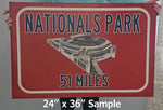 Atlanta Falcons Mercedes Benz Stadium - Miles to Stadium Highway Road Sign Customize the Distance Sign ,Atlanta Falcons Mercedes stadium