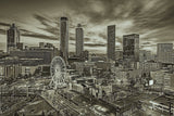 Atlanta Skyline digital oil painting, Atlanta Watercolor, Atlanta Wall canvas, Atlanta wall art, Atlanta skyline canvas, Atlanta Georgia