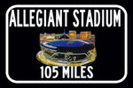 Las Vegas Raiders Allegiant Stadium - Miles to Stadium Highway Road Sign Customize the Distance Sign ,Las Vegas Raiders stadium sign