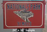 New Orleans Saints Mercedes Benz Superdome - Miles to Stadium Highway Road Sign Customize the Distance Sign , New Orleans Saints stadium