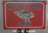 Cincinnati Bengals Paul Brown Stadium - Miles to Stadium Highway Road Sign Customize the Distance Sign ,Bengals Paul Brown stadium sign