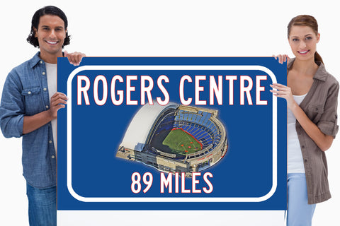 Rogers Centre Toronto Blue Jays   - Miles to Stadium Highway Road Sign Customize the Distance Sign ,Rogers Centre Toronto Blue Jays