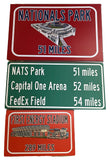Mercedes Benz Stadium / Truist Park/ State Farm Arena | Atlanta Braves, Atlanta Flacons |Distance Sign | Mileage Sign | Highway Sign
