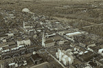 Fredericksburg skyline canvas, Sepia Fredericksburg  Canvas, Fredericksburg Canvas Wall Art, Fredericksburg Sepia oil painted canvas,