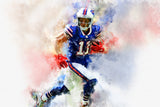 Cole Beasley watercolor, Buffalo Bills wall art, Cole Beasley Poster , Cole Beasley Buffalo Bills wall art, Cole Beasley