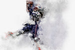 Stephon Gilmore watercolor, New England Patriots wall art, New England Patriots Stephon Gilmore poster on Canvas