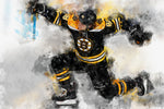 David Pastrnak watercolor, Boston Bruins wall art, Bruins Stanley Cup, David Pastrnak Poster, Boston Bruins hockey art wall