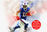 Cole Beasley watercolor, Buffalo Bills wall art, Cole Beasley Poster , Cole Beasley Buffalo Bills wall art, Cole Beasley