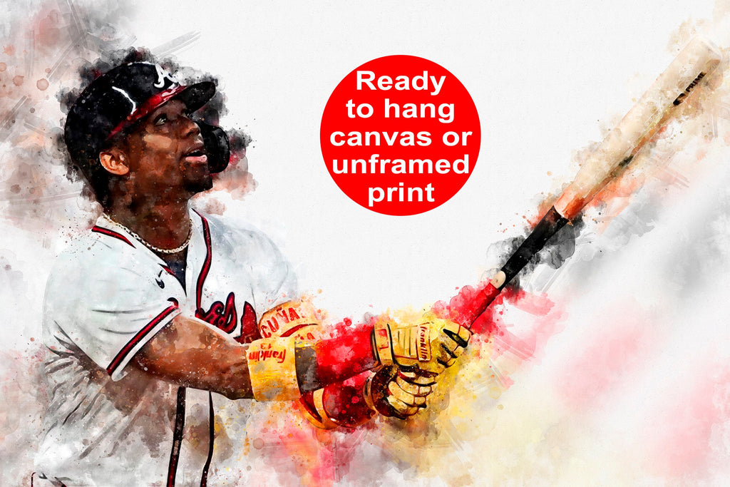 Ronald Acuna Atlanta Braves canvas, Ronald Acuna wall art, Atlanta