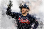 Freddie Freeman Atlanta Braves canvas, Freddie Freeman wall art, Atlanta Braves Canvas, Freddie Freeman Poster wall art