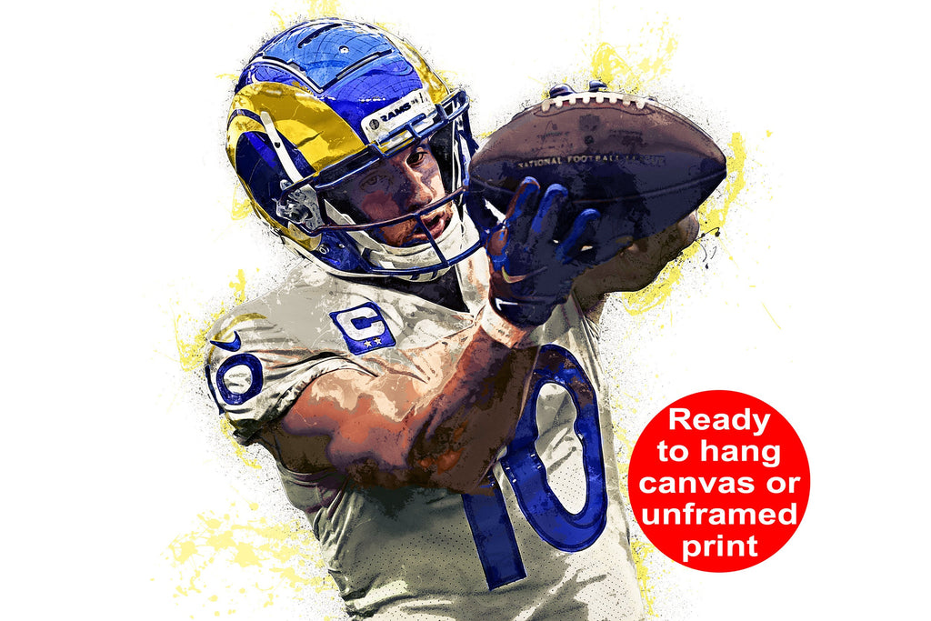 Cooper Kupp Los Angeles Rams Football Sports Poster Print Wall Art