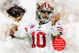 Jimmy Garoppolo San Francisco 49ers wall art, Jimmy Garoppolo Canvas, Jimmy Garoppolo San Francisco 49ers wall art, Jimmy Garoppolo poster