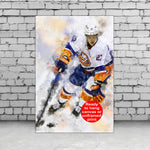 Anders Lee watercolor, New York Islanders wall art, Islanders Stanley Cup, Anders Lee Poster, Islanders hockey art wall