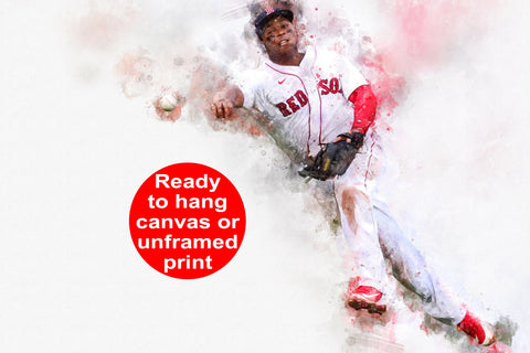 Rafael Devers Boston Red Sox canvas, Rafael Devers wall art, Boston Red Sox Canvas, Rafael Devers Poster wall art