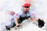 Mike Trout Los Angeles Angels canvas, Mike Trout wall art, Los Angeles Angels Canvas, Mike Trout Poster wall art