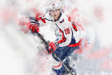 Nicklas Backstrom watercolor, Washington Capitals wall art, Capitals Stanley Cup, Nicklas Backstrom Poster, Capitals hockey art wall