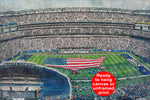 Canvas-Print of MetLife Stadium, Watercolor Digital Sketch Print Canvas Print, New York Giants, New York New York, Pro