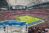 Canvas-Print of NRG Stadium, Watercolor Digital Sketch Print Canvas Print, Houston Texas, Houston Texans, Pro