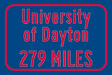 University of Dayton / Custom College Highway Distance Sign / University of Dayton / University of Dayton Flyers / Dayton Ohio