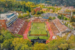 Appalachian State Mountaineers, Kidd Brewer Stadium , Watercolor Digital Sketch Print Canvas Print, Mountaineer Football,Boone North Carolina